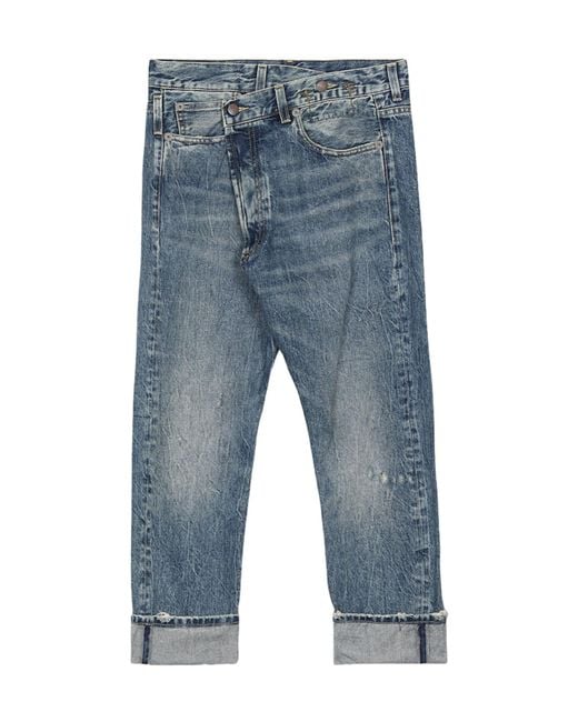 R13 Blue Kelly Crossover Jeans