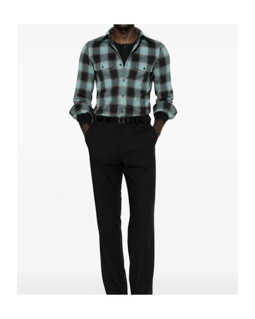 Tom Ford Green Button-Up Shirt for men