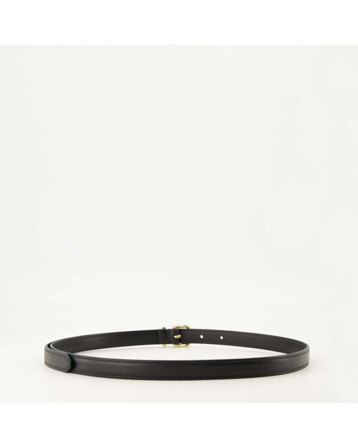 Miu Miu White Logo-Engraved Buckle Belt