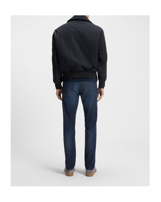 Boss Blue Boss Water-Repellent Bomber Jacket for men