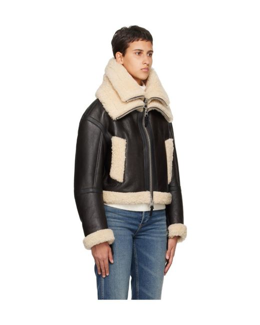 Mackage Black Laminated Design Leather Jacket