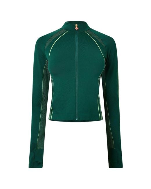Casablanca Green Slim-Fit Zip-Up Sports Jacket