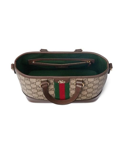 Gucci Brown Ophidia Small Tote Bag