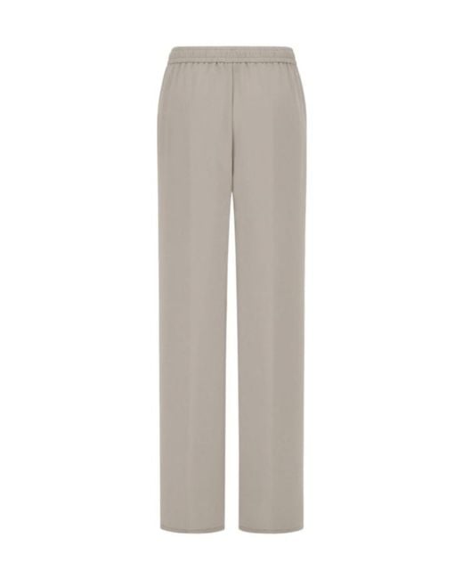 Herno Gray Drawstring Straight-Leg Pants