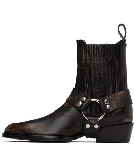 Paris Texas Black 35Mm Helena Strap-Detail Ankle Boot
