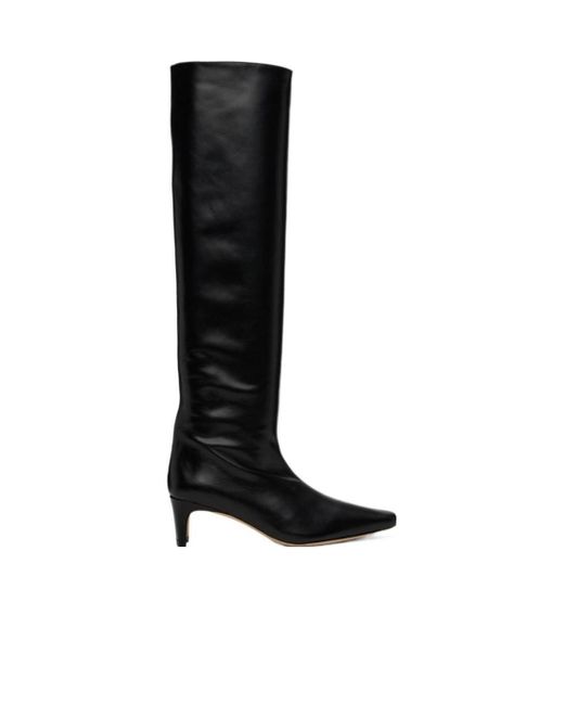 Staud Black Wally Pointed Boots