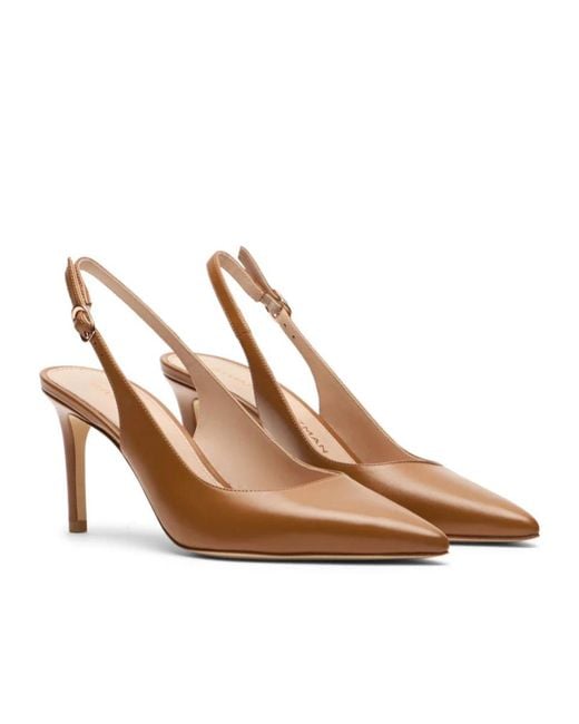 Stuart Weitzman Brown Stuart Power Slingback 75