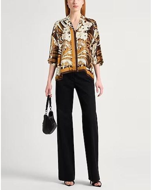 Max Mara Metallic Colorful Printed Shirt