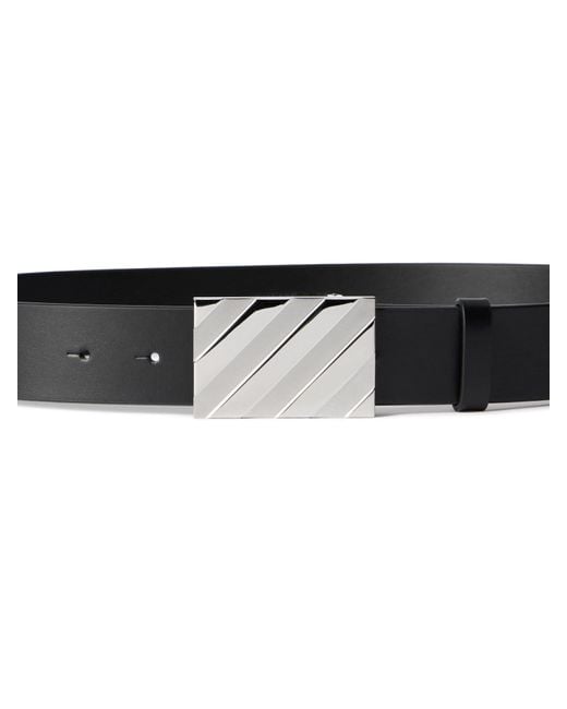Off-White c/o Virgil Abloh Black Diagonal Buckle Belt for men