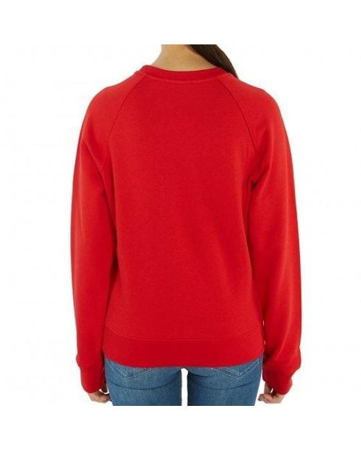MSGM Red Logo Hoodie