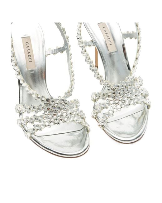 Casadei White Sandale Julia C-Love