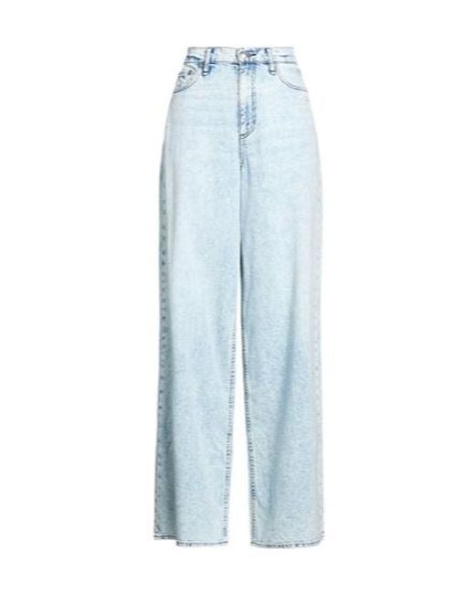 Rag & Bone Blue Light-Colored Loose Jeans