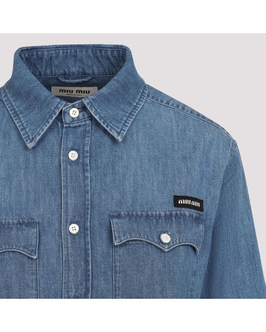 Miu Miu Blue Chambray Shirt