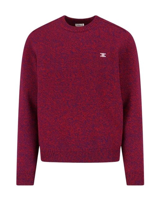 Céline Red Crewneck Sweater for men