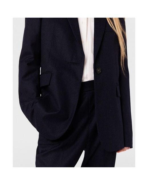 Stella McCartney Blue Single-Breasted Tailored Blazer