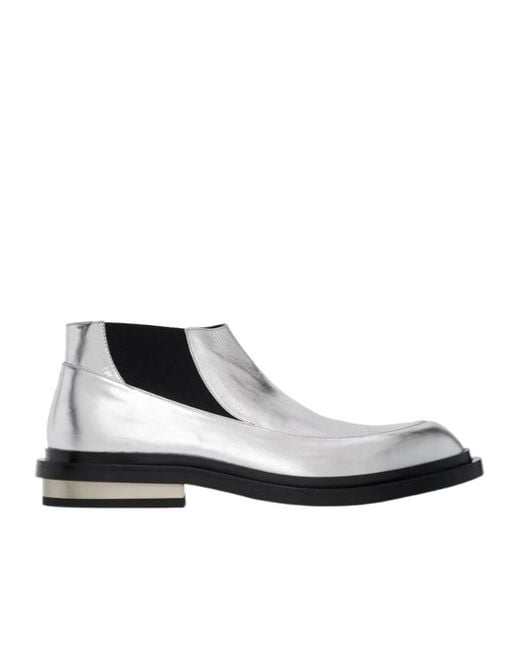 Jil Sander White Chelsea Ankle Boots for men