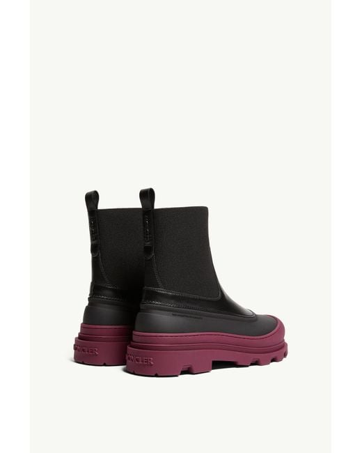 Moncler Brown Vera Edge Leather Ankle Boots