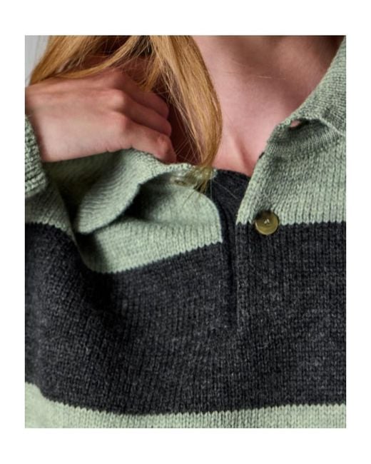 Paul Smith Gray Striped Long-Sleeved Sweater for men