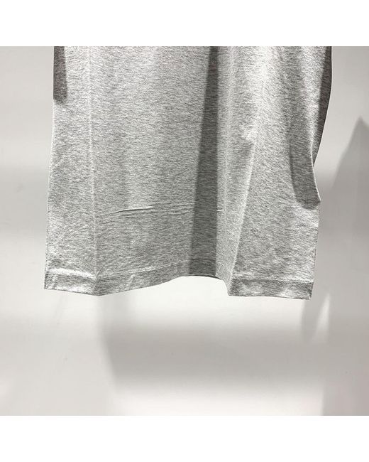 Versace Gray Medusa Logo T-Shirt With Round Neck for men