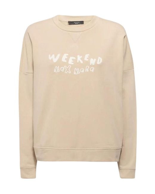Weekend by Maxmara Natural Danubio Crewneck Sweatshirt