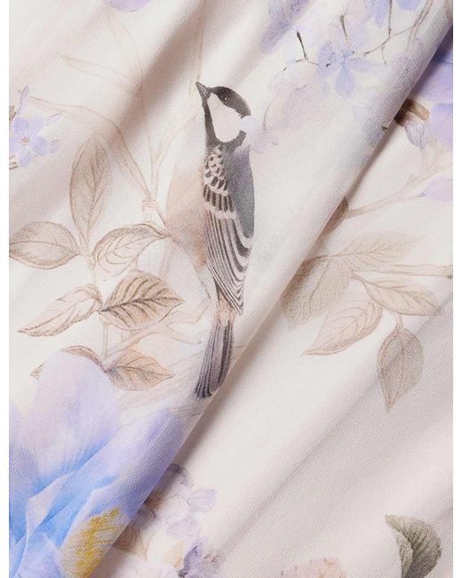 Zimmermann Multicolor Luna Floral Print Tie Maxi Dress