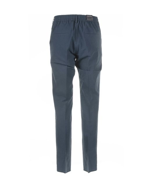 Tagliatore Blue Drawstring Pants for men