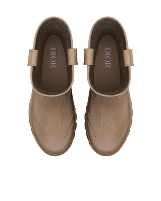 Dior Brown Garden Rain Boot for men