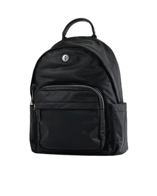 Tory Burch Black Zippered Backpack