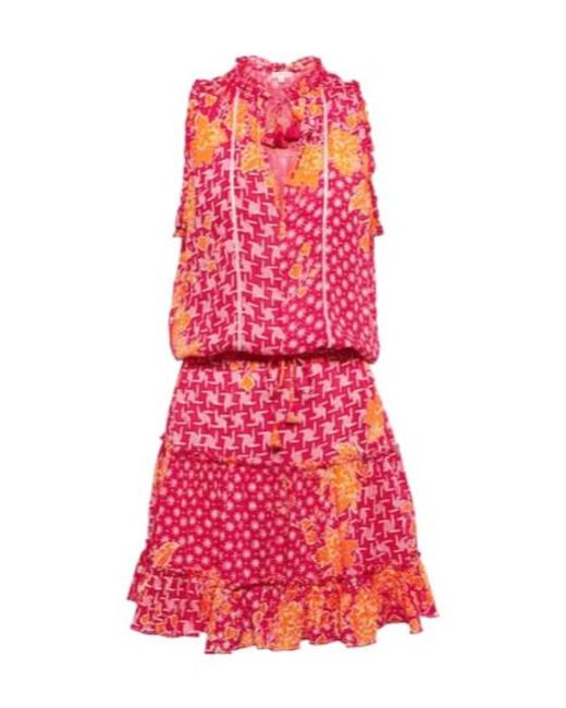 Poupette Red Clara Floral Minidress