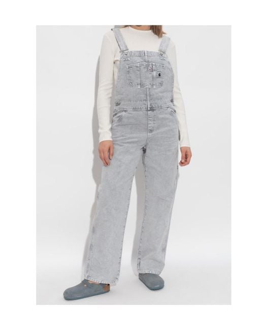 Carhartt Gray Bib Dungarees