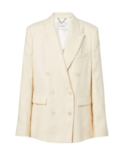Dorothee Schumacher Natural Casual Sophistication Linen And Cotton Blazer