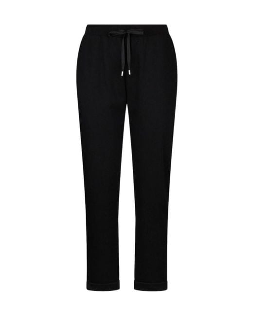 Liu Jo Black Elasticated Fleece Track Pants