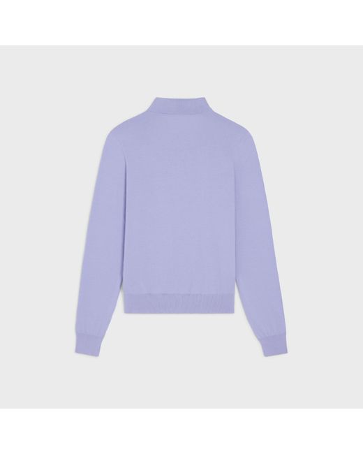 Céline Purple Polo Sweater for men