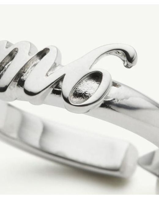 MM6 by Maison Margiela White Enjoy Ring