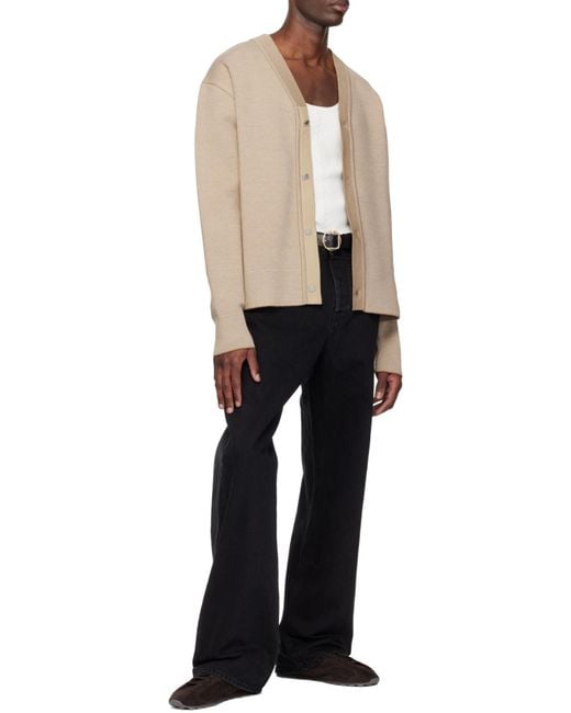 Jacquemus Natural Le Cardigan With Buttons for men