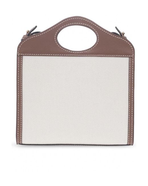 Burberry Brown Micro Two-Toned Crossbody Bag