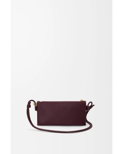 Loewe Purple Joya Leather Pouch