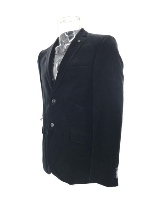 Karl Lagerfeld Blue Single-Breasted Suit Jacket for men