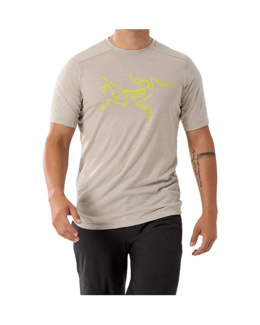 Arc'teryx Gray Ionia Merino Wool Logo Shirt Ss for men