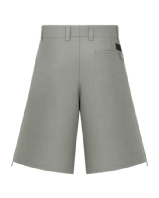 Dior Gray Gusseted Shorts for men