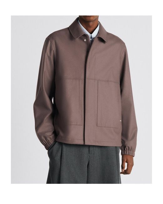 Dior Brown Zipped Blouson for men