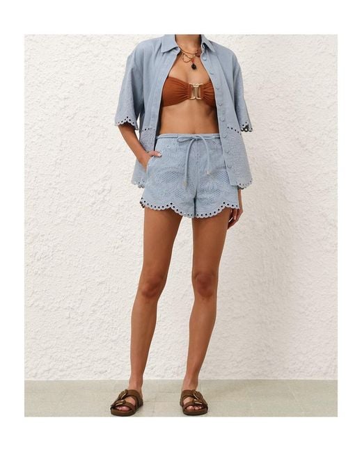 Zimmermann Blue Denim Shirt "Daylight"
