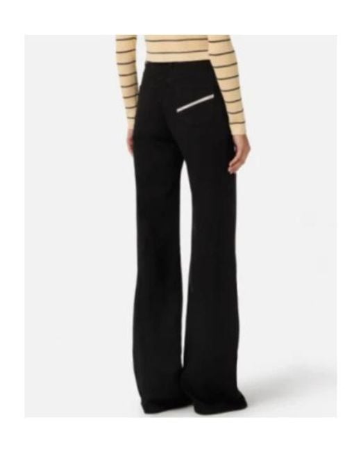 Elisabetta Franchi Black Palazzo Jeans