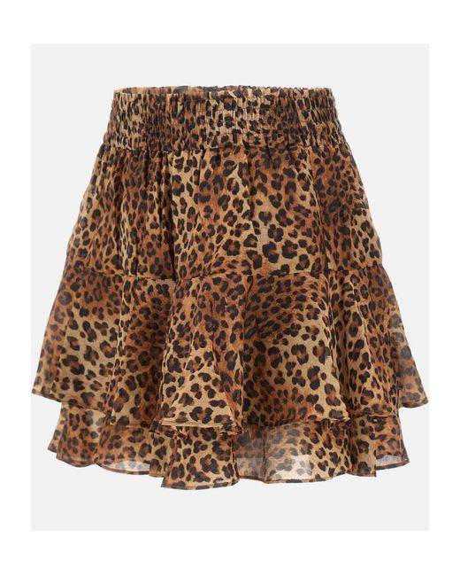 Mc2 Saint Barth Brown "Eivissa" Mini Skirt