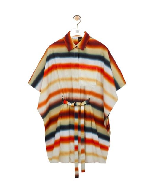 Loewe Orange Striped Dress
