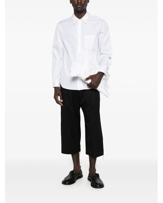 Simone Rocha White Pearl-Embellished Shirt for men