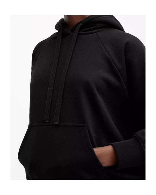 AllSaints Black Sequin Logo Pullover Sweater