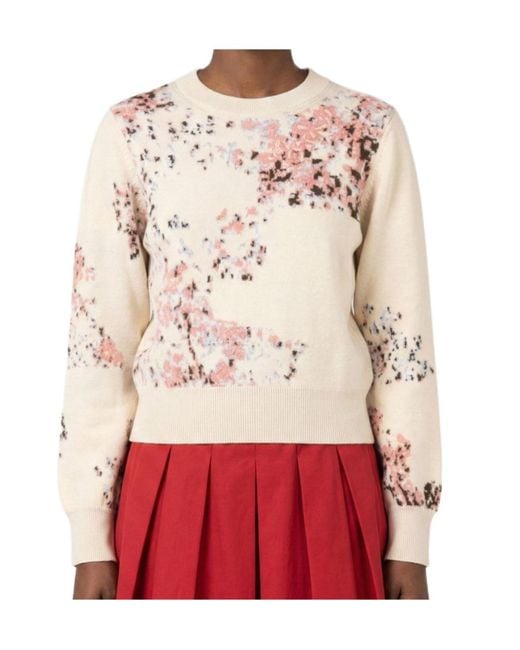 Paul Smith Natural Abstract Knitted Sweater