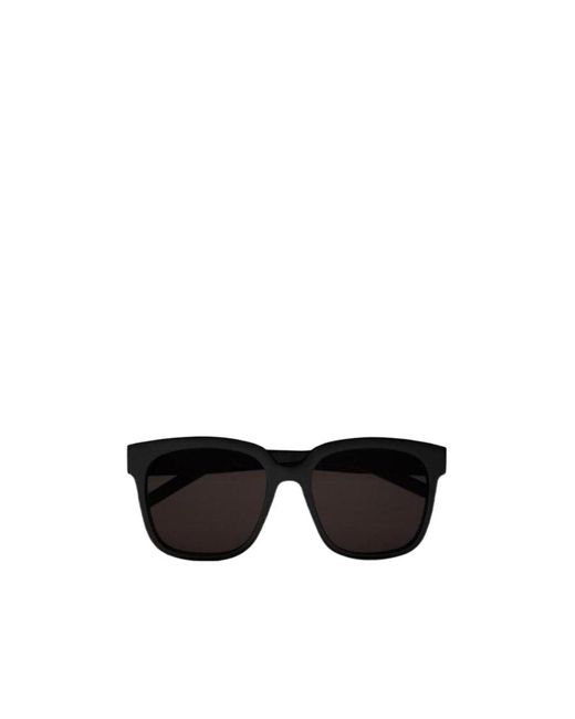 Saint Laurent Black Eyewear Square Frame Sunglasses
