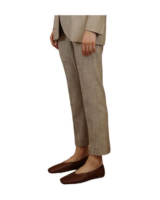 iBlues Brown Draped Trousers